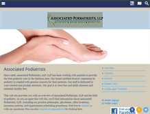 Tablet Screenshot of madisonpodiatrists.com